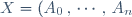 X = (A_0 \, , \, \cdots \, , \, A_n)